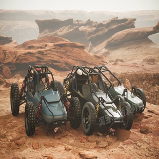 Buggy Vehicles Pack越野车包4.27虚幻UE4可驾驶车辆赛车游戏沙漠