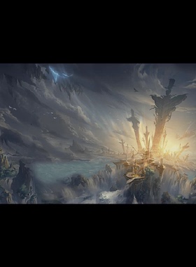 传奇UI素材 大陆底图传送背景-开门动画 1920x1010 25帧PNG UI580