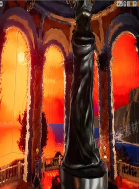 Painterly Cel Toon Outline Post Process Material卡通处理UE4