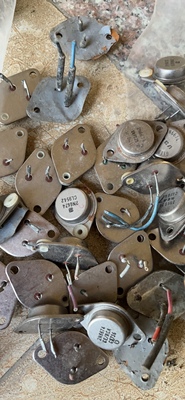 2N6674 金封铁帽电源三极管进口拆机测量好