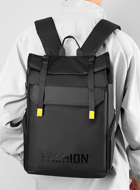 男士时尚双肩包商务电脑包户外简约旅行包休闲背包校园学生书包潮