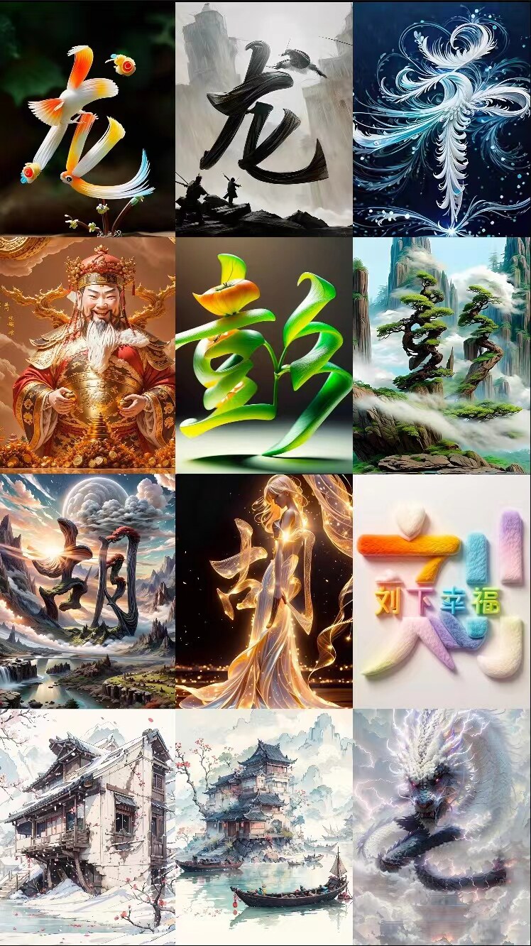 抖音热门直播姓氏签名头像设计艺术字素材高清定制ai软件教程