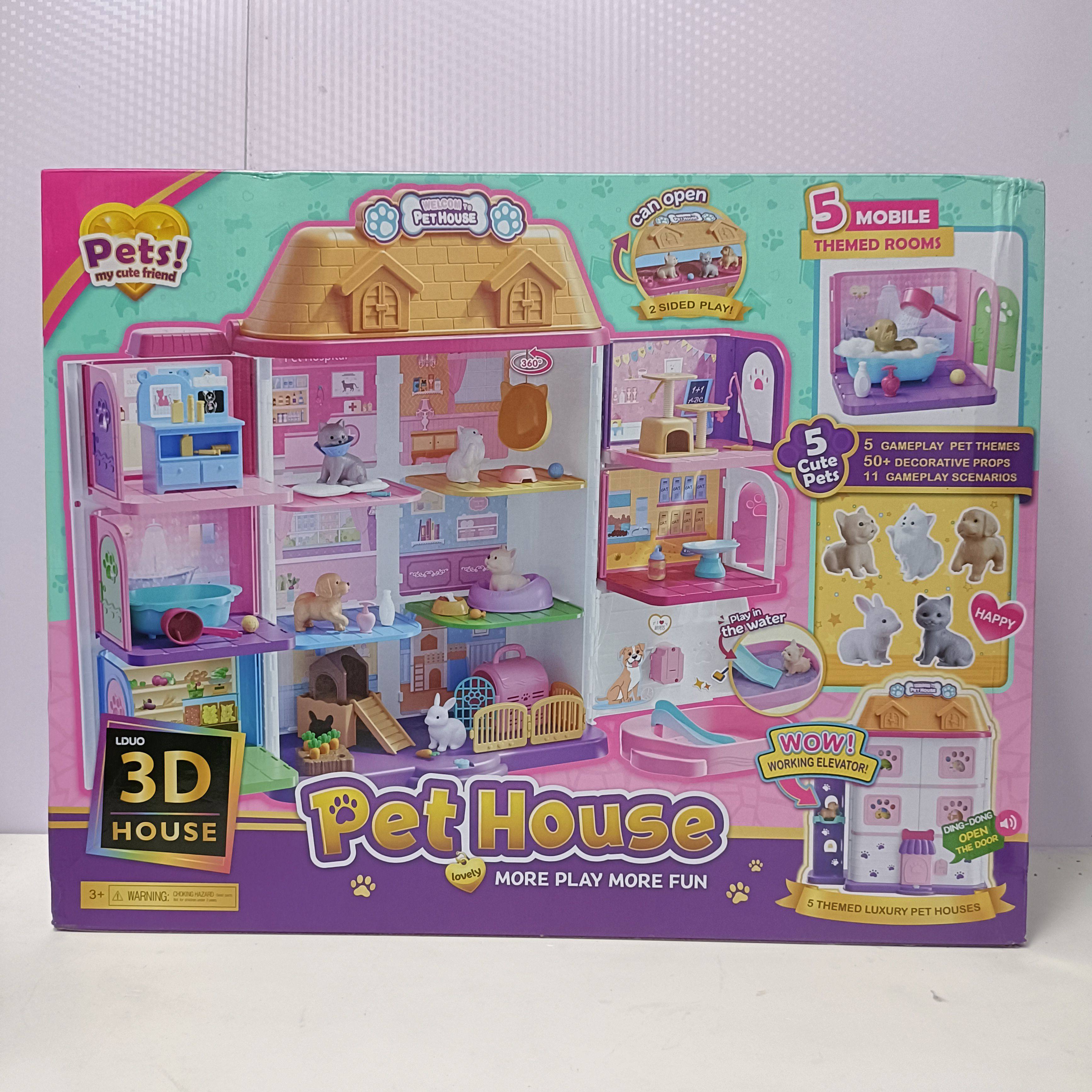 安丽莉儿童过家家玩具仿真宠物生活馆小兔子仓鼠猫狗房子套装礼物,玩具/童车/益智/积木/模型,过家家玩具,淘宝优惠券,粉丝福利购,淘宝优惠卷