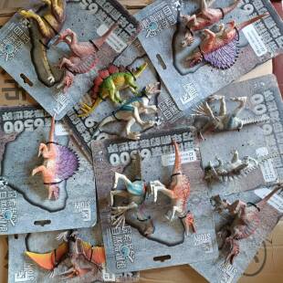 侏罗纪恐龙世界实心恐龙仿真模型肿头棘背腕霸王翼龙儿童男孩玩具