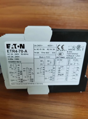 伊顿ETR4-70-A(XTTR6A100H70B)高性能时间继电器伊顿代理原装正品