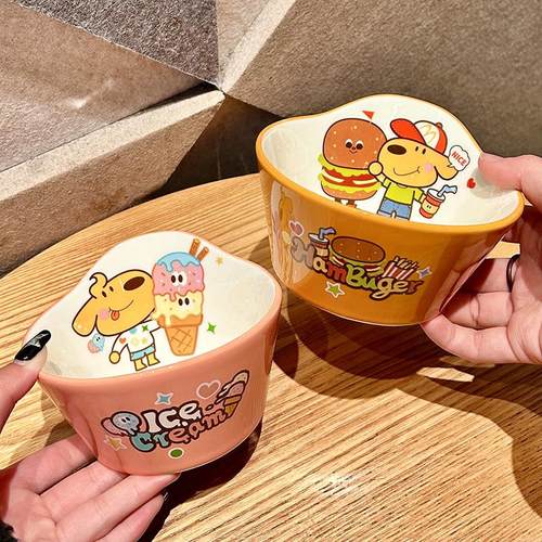 釉下彩陶瓷碗家用学生专用