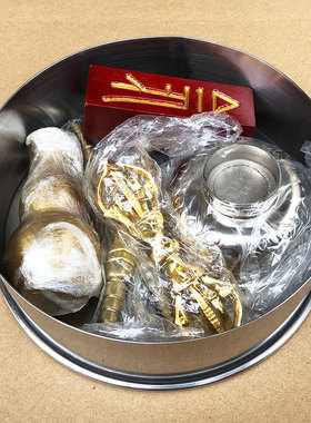 摆件铜磬京钗档子摇铃放焰口曼达拉盘
