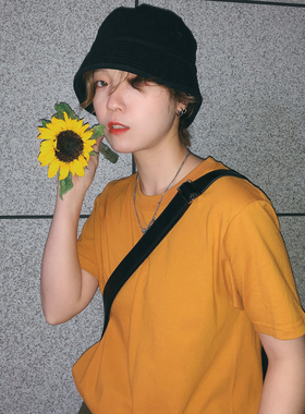 STILL YO自制基础款可以穿三个季节纯色短袖T恤男女情侣款宽松