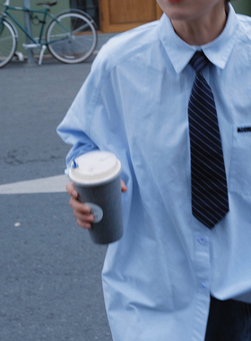 STILL YOU街头潮人JK制服DK衬衣基础宽松白衬衫女情侣上衣2025秋