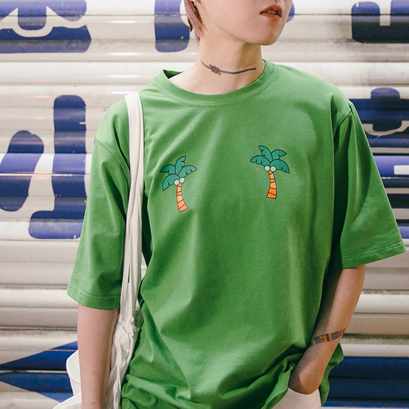 STILL YOUÔ´´×ÔÖÆÁÁÉ«¸ã¹ÖÒ¬Ê÷Ó¡»¨TÐô¶ÌÐäÅ®t-shirtÏÄÌìпî