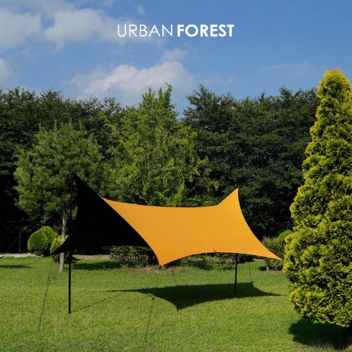 URBAN FOREST六角天幕涂硅阻燃黑胶天幕 最新款 I 官方总代直营