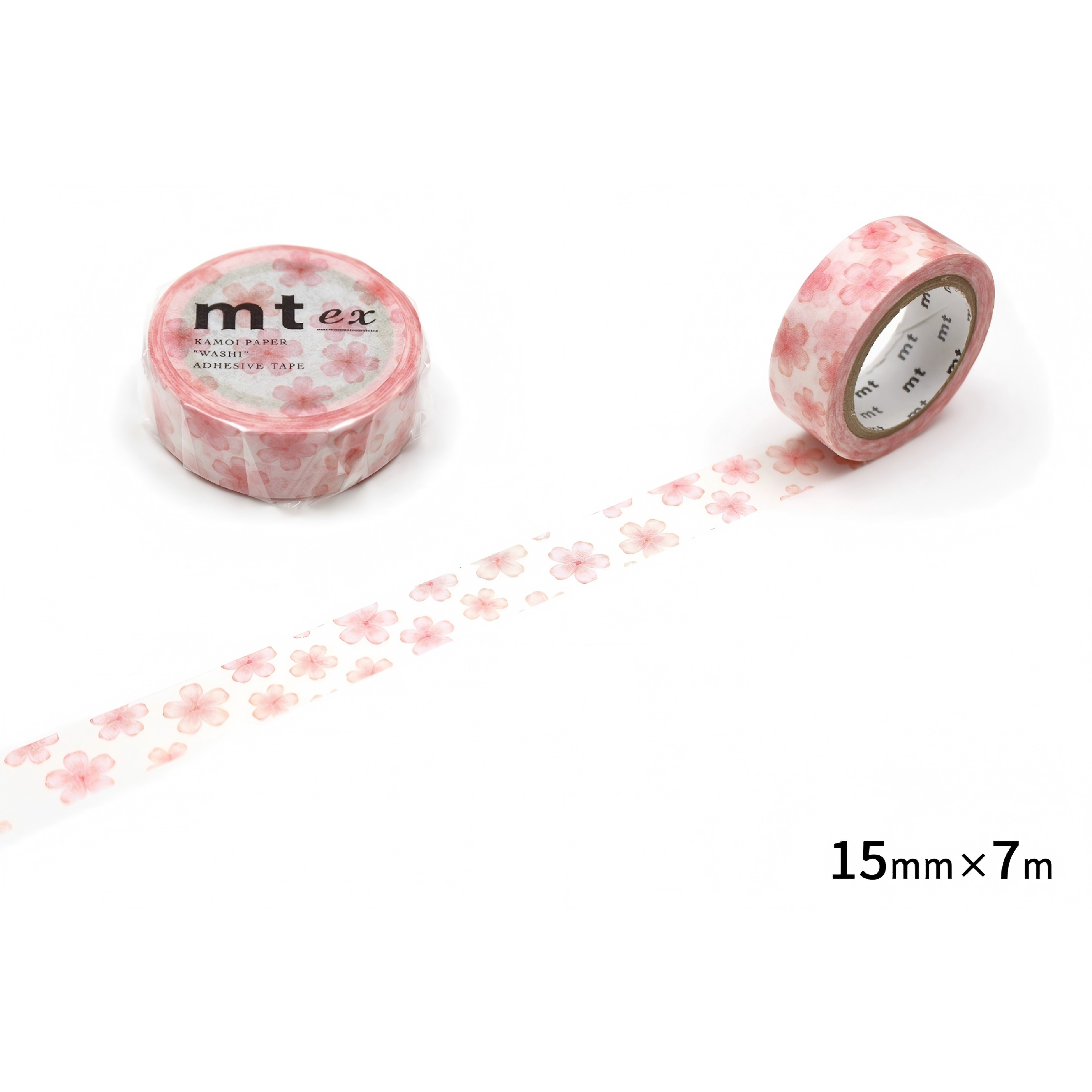 分装胶带 日本mt ex 粉色樱花拉条和纸胶带 手帐素材