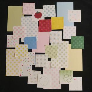 便签分装BOBOGD波点韩系古早风无粘性迷你便签本彩色番茄m5本搭配