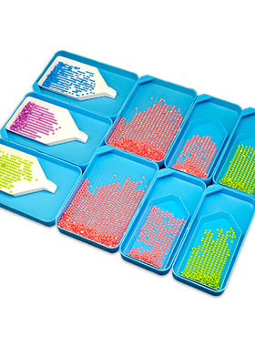 84PCS新款钻石画工具包 快速点钻笔28格收纳盒漏斗点钻盘组合套装