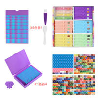 New colorful flip-top plate, hand-held box, Amazon DIY diamond point sieve, diamond funnel plate tool set thumbnail 8