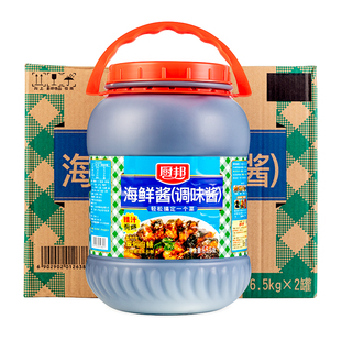 厨邦商用海鲜酱6.5kg大桶餐饮装 烧烤脆皮年糕酱刷手抓饼火锅蘸酱
