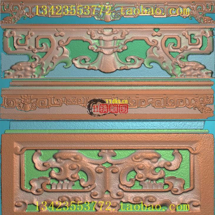 W精雕扫描图精品图地牛古建精雕图石雕图