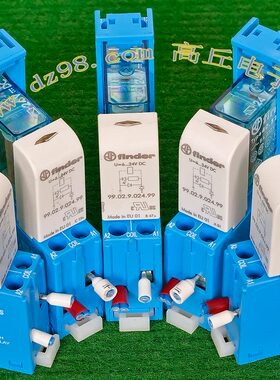 finder type40.525 8A-250V 24VDC 带底座拆机继电器 95.05