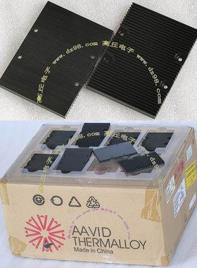 全新AAVID 92.7x68x6.8 73克带导热垫 散热器 黑色 铝合金 散热片