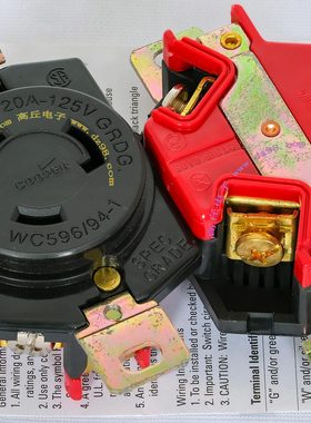 COOPER NEMA L5-20 2L520R-BU 20A 125V  美标 电源 插座 发电机