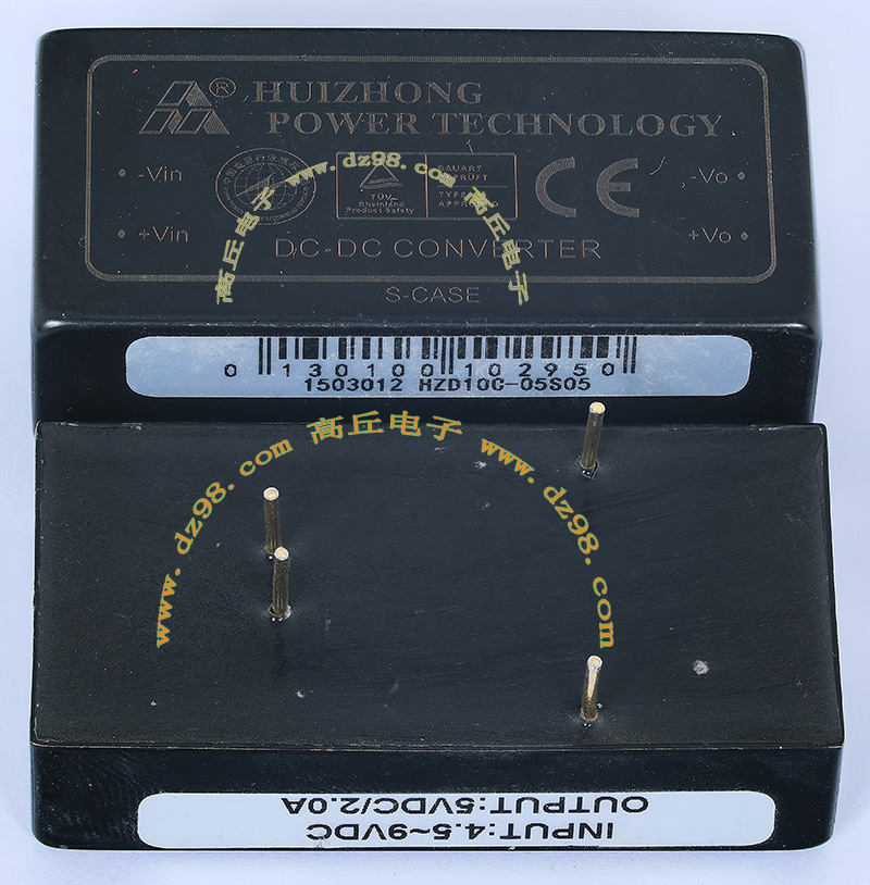 HZD10C-05S05 4.5-9V转5V 2A 10W电源模块 HUIZHONG