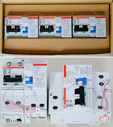 ABB原装GS261NA-C32/0.500+TS工业漏电保护器 剩余电流动作断路器