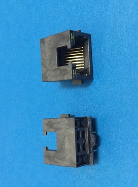 沉板2.85网络插座RJ45网口插座网线接口带LED灯8P8C不带屏蔽RJ050