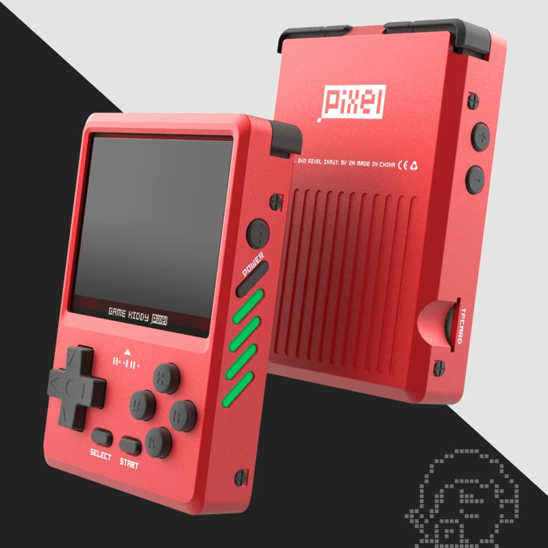 Портативная ретро-игровая консоль Lao Zhang GKD Pixel2 GBA металл CNC брелок-ключодерже́тель мини открытая исходная портативная консоль