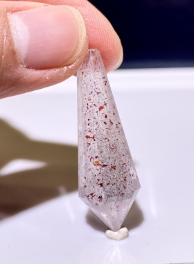 天然水晶 金草莓超七毒液彼岸花灵摆吊坠 水晶挂件 项链 一物一图