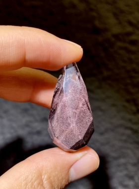 天然水晶 星光红幽灵天使之泪灵摆 水滴吊坠 毛衣链项链 一物一图
