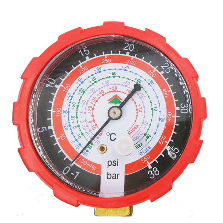 鸿森HS-536C空调加氟双表组 冷媒雪种压力表 汽车空调冲氟冷媒表