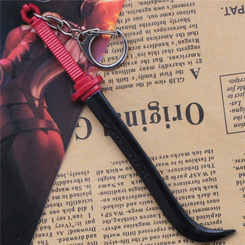 dota2剑圣纯正坎图沙古卷之剑JUUG主宰黑刀武器模型挂件钥匙扣