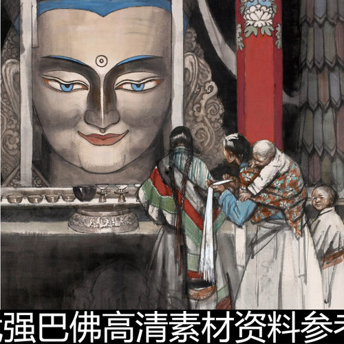 CPL近现代强巴佛高清小图装饰画素材资料参考1 140MB TIF格式