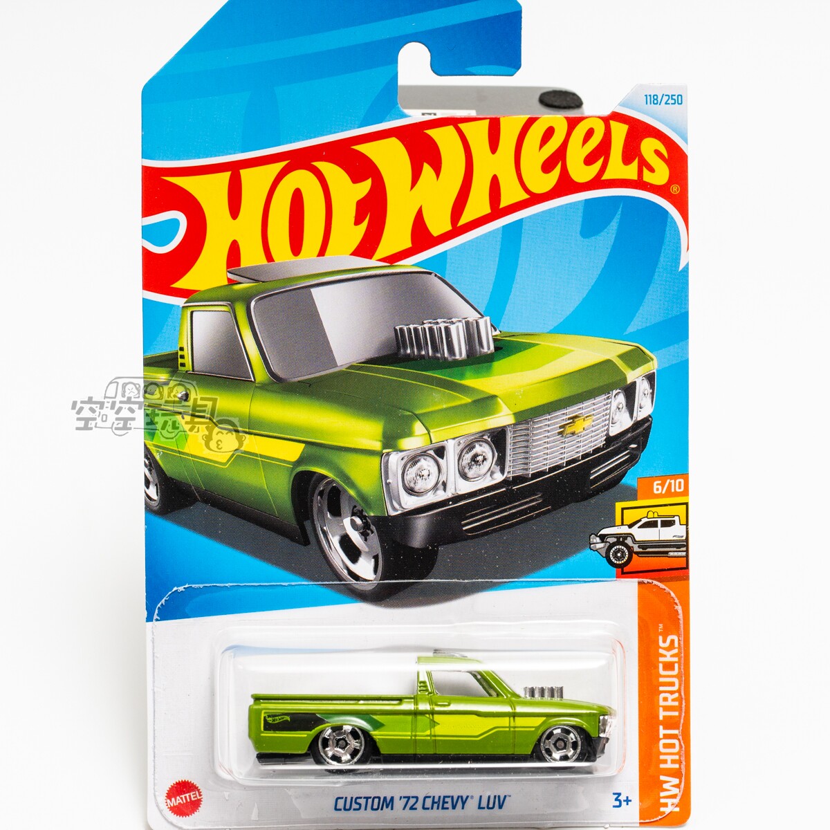 118号 CUSTOM '72 CHEVY LUV 雪佛兰 绿色 风火轮合金小跑车