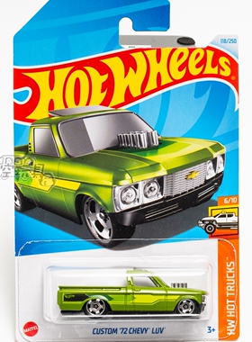 118号 CUSTOM '72 CHEVY LUV 雪佛兰 绿色 风火轮合金小跑车