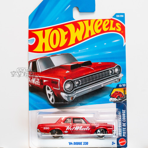 126号 '84 DODGE 330 道奇 红色 风火轮合金小跑车