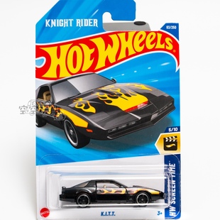 83号 K.I.T.T 霹雳游侠 黑色火焰 风火轮合金小跑车