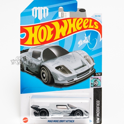 59号 MAD MIKE DRIFT ATTACK 灰色 风火轮合金小跑车