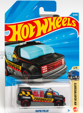 83号 RAPID PULSE 黑色 风火轮合金小跑车