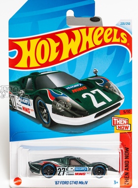 220号 '67 FORD GT40 MK.IV 福特 绿色 风火轮合金小跑车