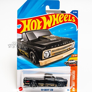 21号 '67 CHEVY C10 雪佛兰 黑色 风火轮合金小跑车