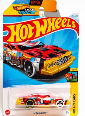 163号 SPEED BUMP 蒙德里安涂装红色 美泰风火轮合金小跑车