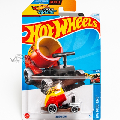 94号 BOOM CAR 红色 美泰风火轮合金小跑车