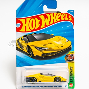 2号 LAMBORGHINI CENTENARIO ROADSTER 兰博基尼 黄色 风火轮小车