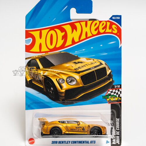 162号 2018 BENTLEY CONTINENTAL GT3 宾利欧陆 金色 风火轮跑车