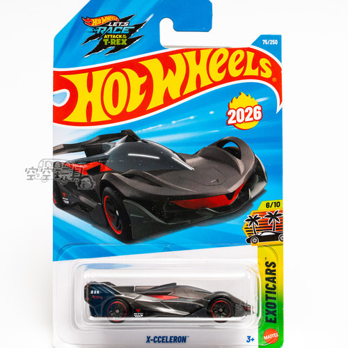 75号 X-CCELERON 深灰色 风火轮合金小跑车