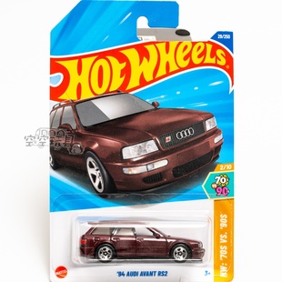 29号 '94 AUDI AVANT RS2 奥迪 酒红色 风火轮合金小跑车