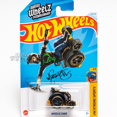 64号 WHEELIE CHAIR 黑金色 美泰风火轮合金小跑车