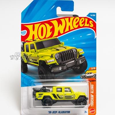 14号 '20 JEEP GLADIATOR 荧光绿色 风火轮合金小跑车