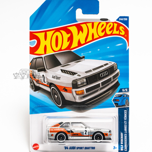 246号 '84 AUDI SPORT QUATTRO 普宝 银色 风火轮合金小跑车
